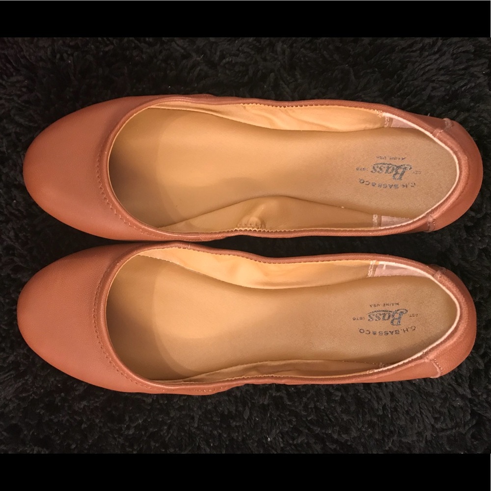 G. H. BASS LEXI flats brown 9.5